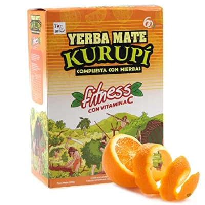 Afbeelding van Yerba Mate Thee Kurupi Fitness 0.5 kg + Gift Sample (40g): Rijk aan antioxidanten en vitamines, versnelt de stofwisseling, suikervrij Paraguay