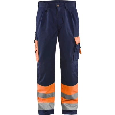 Afbeelding van Blaklader Werkbroek Hi vis 158 4 ORANJE/MARINEBLAUW D96
