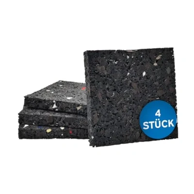 Afbeelding van kör4u Trillingsdempende pads, 8 x 1 cm, 4 stuks, wasmachine onderlegger, droger, luidspreker, terraspads