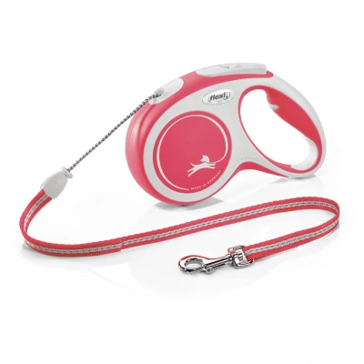 Afbeelding van Flexi Hondenriem New Comfort Koord Rood 5m max. 12kg