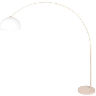 Afbeelding van Steinhauer Booglamp Sparkled Light crème met witte bol kap Ø 45cm 4314CR