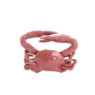 Afbeelding van Light &amp; Living Ornament CRAB Ø29x6.5cm Rood