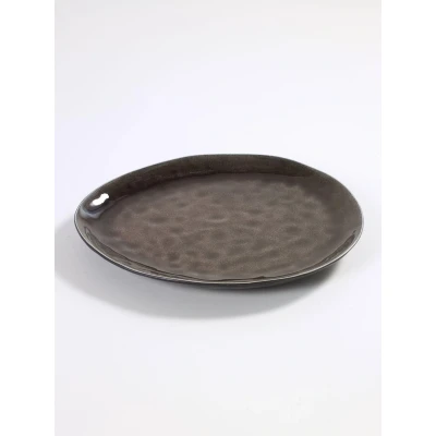 Afbeelding van Serax Pure by Pascale Naessens Dinerbord Ovaal Large Bruin 28x24