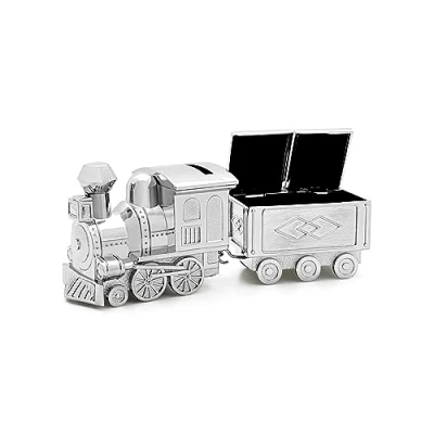 Afbeelding van Spaarpot/tandendoosje Zilverstad Locomotief