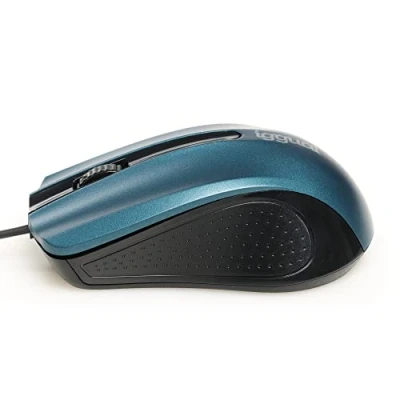 Afbeelding van Muis iggual ERGONOMIC RL 800 dpi Blauw Zwart/Blauw