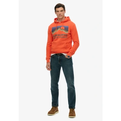 Afbeelding van Superdry Great Hoodie, Heren, Maat: Small, Orange