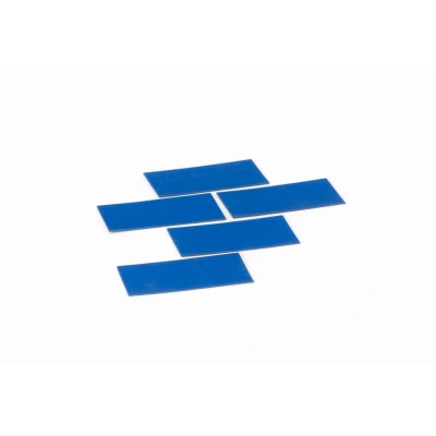 Afbeelding van Symbool Rechthoek blauw, set van 5 stuks