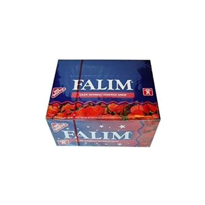 Afbeelding van Falim Kauwgom met aardbeienaroma in de doos (100 stuks)