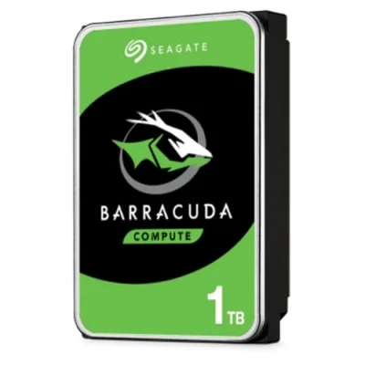Afbeelding van Seagate ST1000DM010 BarraCuda 1 TB interne harde schijf (8, 9 cm (3, 5 inch), 7200 u/min, 64 MB cache, SATA 6 Gb/s, zilver, bulk)