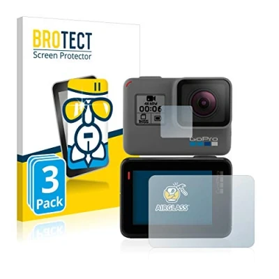 Afbeelding van BROTECT Screenprotector voor GoPro Hero 5 Black Folie Beschermfolie Beschermglas transparant (3 Stuks)