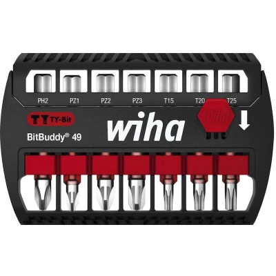 Afbeelding van Wiha 42116 Bitset BitBuddy TY bit 49 mm 1/4&quot; 8 delig