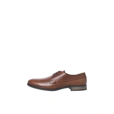 Afbeelding van JACK &amp; JONES Jfwsaint Leather heren Platform,cognac,43 EU