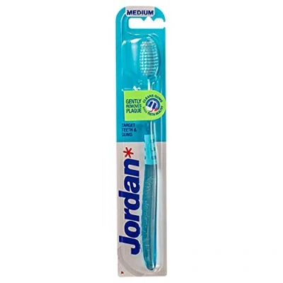 Afbeelding van Jordan, Handtandenborstel, Target Tanden &amp; Tandvlees Verwijdert Zacht Tandplak Tandenborstel Medium 1 Pc(S) (1 x)
