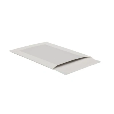 Afbeelding van POSTHORN kartonnen achterwandtas B4 (100 stuks), zelfklevende verzendtas met achterwand, witte verzendzakken achterwand van grijs karton voor sterke grip, 353 x 250 mm, 120/450 g/m²