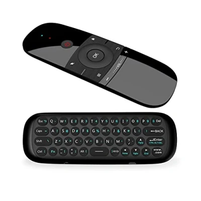 Afbeelding van WeChip Air Mouse afstandsbediening met IR leerfunctie, 2.4G Remote Control toetsenbord en muis functie voor Android TV boxen (Nvidia Shield), Smart TV, computer, projector, HTPC, mediaspeler