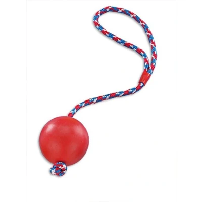 Afbeelding van Nobby bal van rubber met touw, 7x7x42 cm