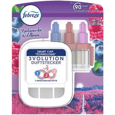 Afbeelding van Ambi Pur Febreze 3Volution Houder &amp; Navulling Noord Amerika Wilde Bessen