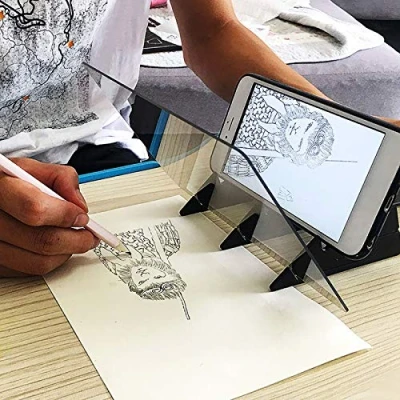 Afbeelding van Tekening Projector met, Optische Traceren Acryl Volwassen Schilderen Tafel Bureau Tools of Board Doe het zelf Schets