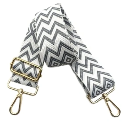 Afbeelding van Schouderriem voor tas, 5 cm, brede riem, schoudertas, verstelbaar, schouderriem, verwisselbare handtas met goudkleurige gesp, dames, doe het zelf, accessoires (grijs, 06