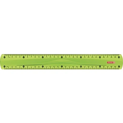 Afbeelding van Brunnen Colour Code liniaal voor linkshandigen en rechtshandigen, 15 cm, verschillende kleuren 30 cm groen/kiwi