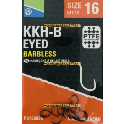 Afbeelding van Preston KKH B Eyed Barbless (10 pcs) Maat : Size 16