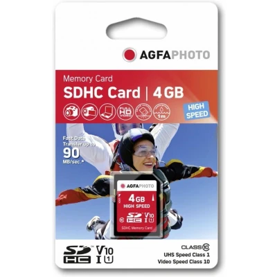 Afbeelding van AgfaPhoto SDHC kaart 4GB High Speed UHS I