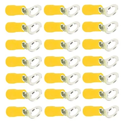 Afbeelding van Mintice 100 Stuks Crimp Connectors Elektrische Draad Terminals Connectoren Geïsoleerde Kabelschoenen Knelverbinders Knelverbindingen 10 12 AWG 1/4&quot; M6