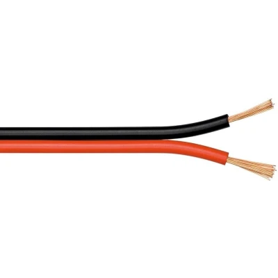 Afbeelding van Luidspreker kabel (CCA) 2x 0,75mm² / rood/zwart 100 meter