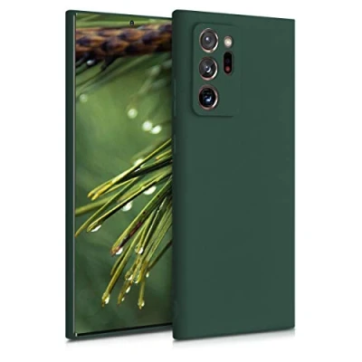 Afbeelding van kwmobile telefoonhoesje compatibel met Samsung Galaxy Note 20 Ultra hoesje Zachte case voor smartphone Back cover in mosgroen