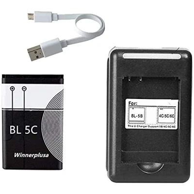 Afbeelding van Oplaadbare batterij voor Nokia BL 5C met oplader