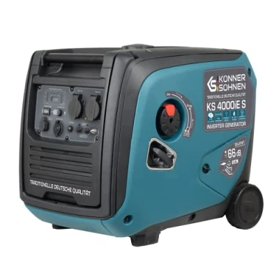 Afbeelding van Könner &amp; Söhnen KS 4000iE S Invertergenerator, geluidsdichte behuizing, noodstroomaggregaat 4000W, stroomgenerator met multifunctionele led display, koperen wikkeling, ATS aansluiting, EURO V