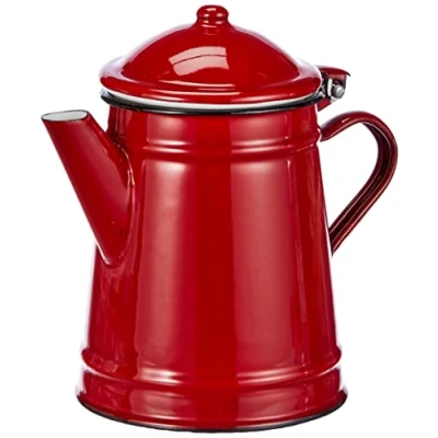Afbeelding van IBILI CAFETERA CONICA ROJA 1 LTS, roestvrij staal, rood, 10 x 20 cm