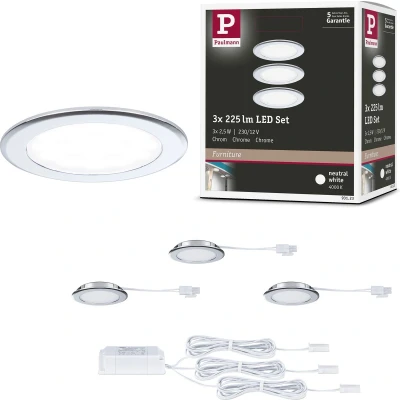 Afbeelding van Paulmann LED kastlamp 2.5 W Neutraalwit Chroom