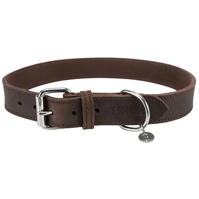 Afbeelding van Trixie Halsband Hond Rustic Vetleer Donkerbruin 57 66X3 CM (402864)
