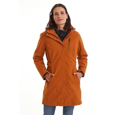 Afbeelding van killtec dames Functionele parka/parka met afritsbare capuchon KOW 165 WMN PRK, dark curry, 38, 37726 000