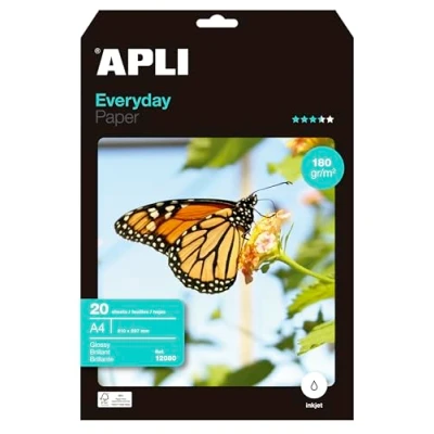 Afbeelding van Apli Fotopapier Everyday Ft A4, 180 G, Pak Van 20 Vel