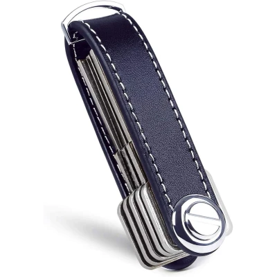 Afbeelding van Dussdote Keychain Sleutelhouder Key Organizer Sleutel Multitool Sleutelhanger Sleuteletui 2 tot 7 Sleutels Leer blauw