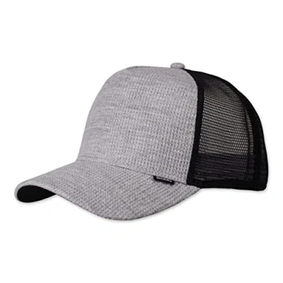 Afbeelding van Djinns WaffleJersey Trucker Cap Mesh Hat Caps, Heather Grey, One size
