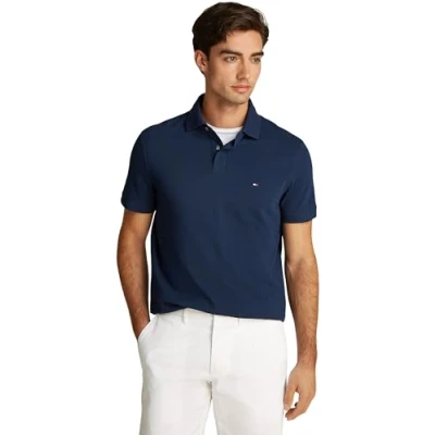 Afbeelding van Tommy Hilfiger Heren CORE 1985 REGULAR POLO MW0MW17770 S/S Polo, Blauw, XS, Blauw (avondlucht), XS