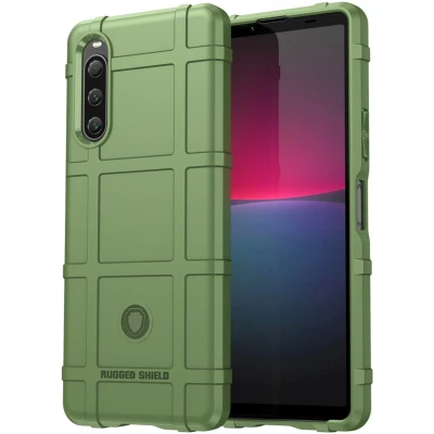 Afbeelding van Sony Xperia 10 V Hoesje Siliconen en TPU (zacht) iMoshion Softcase/Backcover Groen Telefoonhoesje Shockproof/Valbescherming