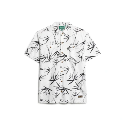 Afbeelding van Superdry Short Sleeve Overhemd, Heren, Maat: XL, Optic bamboo