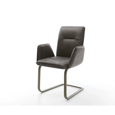 Afbeelding van sledemodel Vinja Flex vlak afwerking met titaniumeffect antraciet vintage