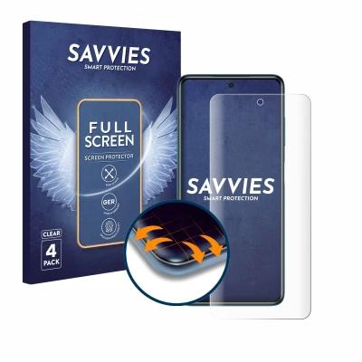 Afbeelding van Savvies Screenprotector voor Xiaomi Poco X3 Pro Folie Beschermfolie transparant volledig dekking (4 Stuks)