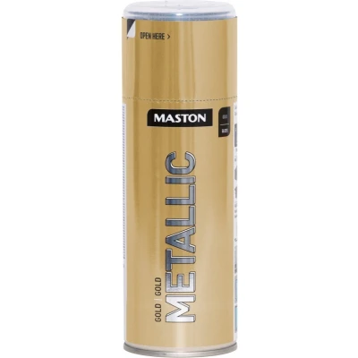 Afbeelding van Maston Metallic goud spuitlak 400 ml