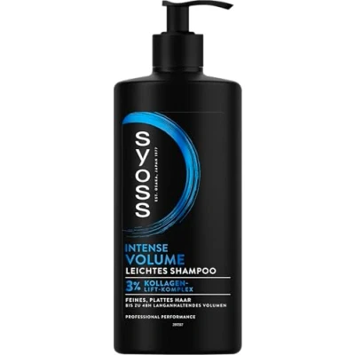 Afbeelding van Syoss shampoo volume (440 ml), voor fijn en glad haar, siliconenvrije maximaal 48 uur zonder verzwaring, veganistische formule met paarse rijst