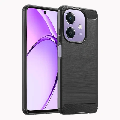 Afbeelding van Oppo A40M Hoesje Siliconen en TPU (zacht) imoshion Softcase/Backcover Zwart Telefoonhoesje