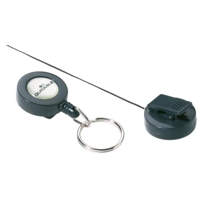 Afbeelding van Afrolmechanisme Durable 8222 met sleutelring 80cm antraciet