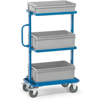 Afbeelding van fetra 32902 Etagewagen Staal Poedercoating Laadvermogen (max.): 200 kg Stralend blauw (RAL 5007)