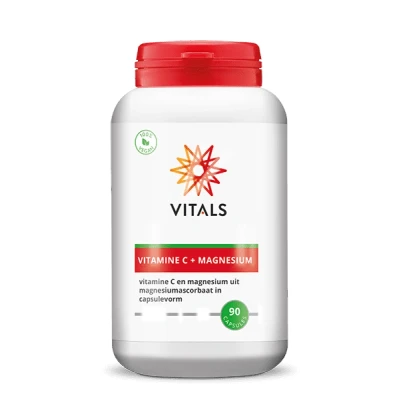 Afbeelding van Vitals Vitamine C + Magnesium Capsules 90CP
