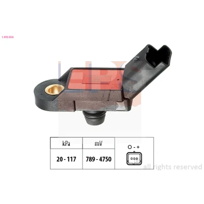 Afbeelding van EPS 1.993.056 Sensoren 20kPa 117kPa Zonder aansluitonderdelen Made in Italy OE Equivalent